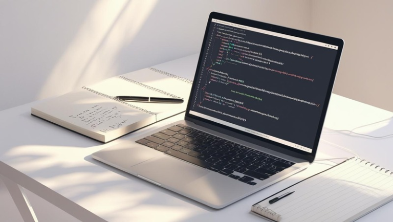 A beginner web developer preparing for HTML, CSS, and JavaScript interviews with hands-on coding practice.